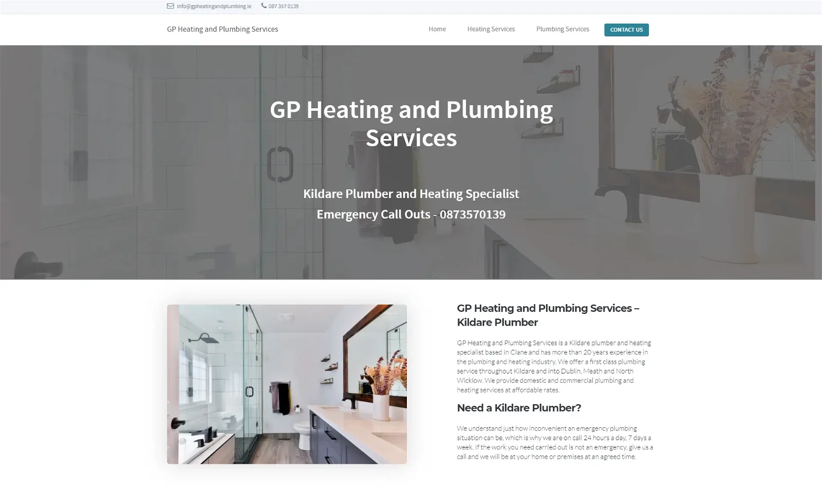 GP Heating and Plumbing Services is a Kildare-based plumbing and heating specialist offering services for both domestic and commercial customers.