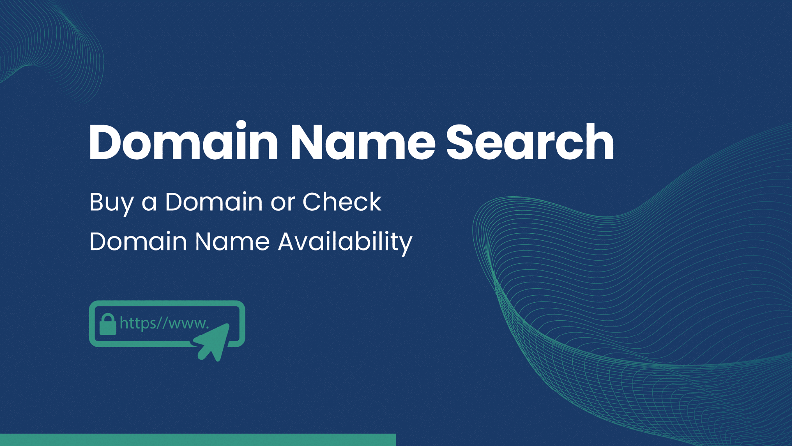 In this image, a website is offering a domain name search to buy a domain or check its availability.