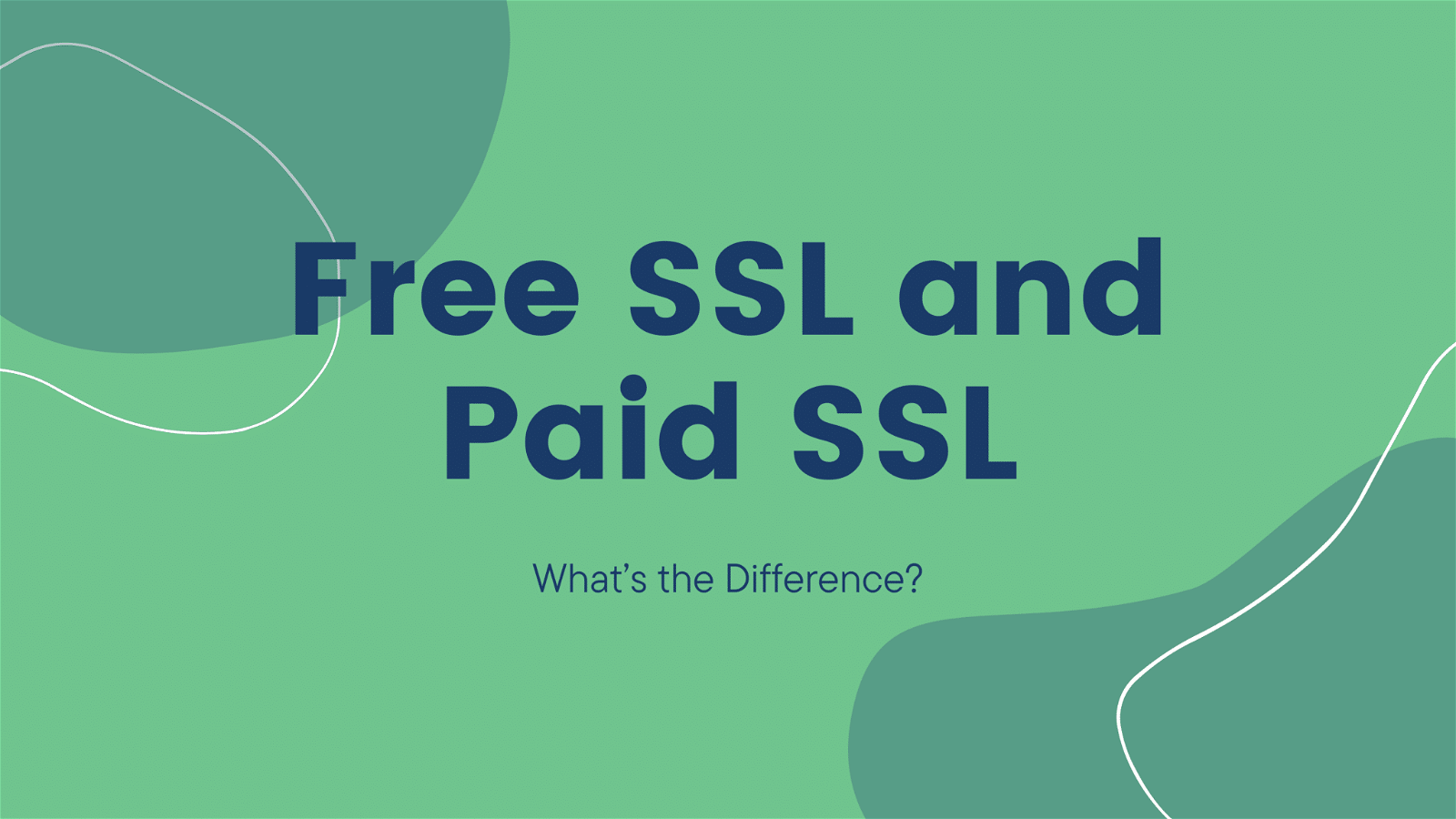 This image is comparing the differences between free and paid SSL certificates.