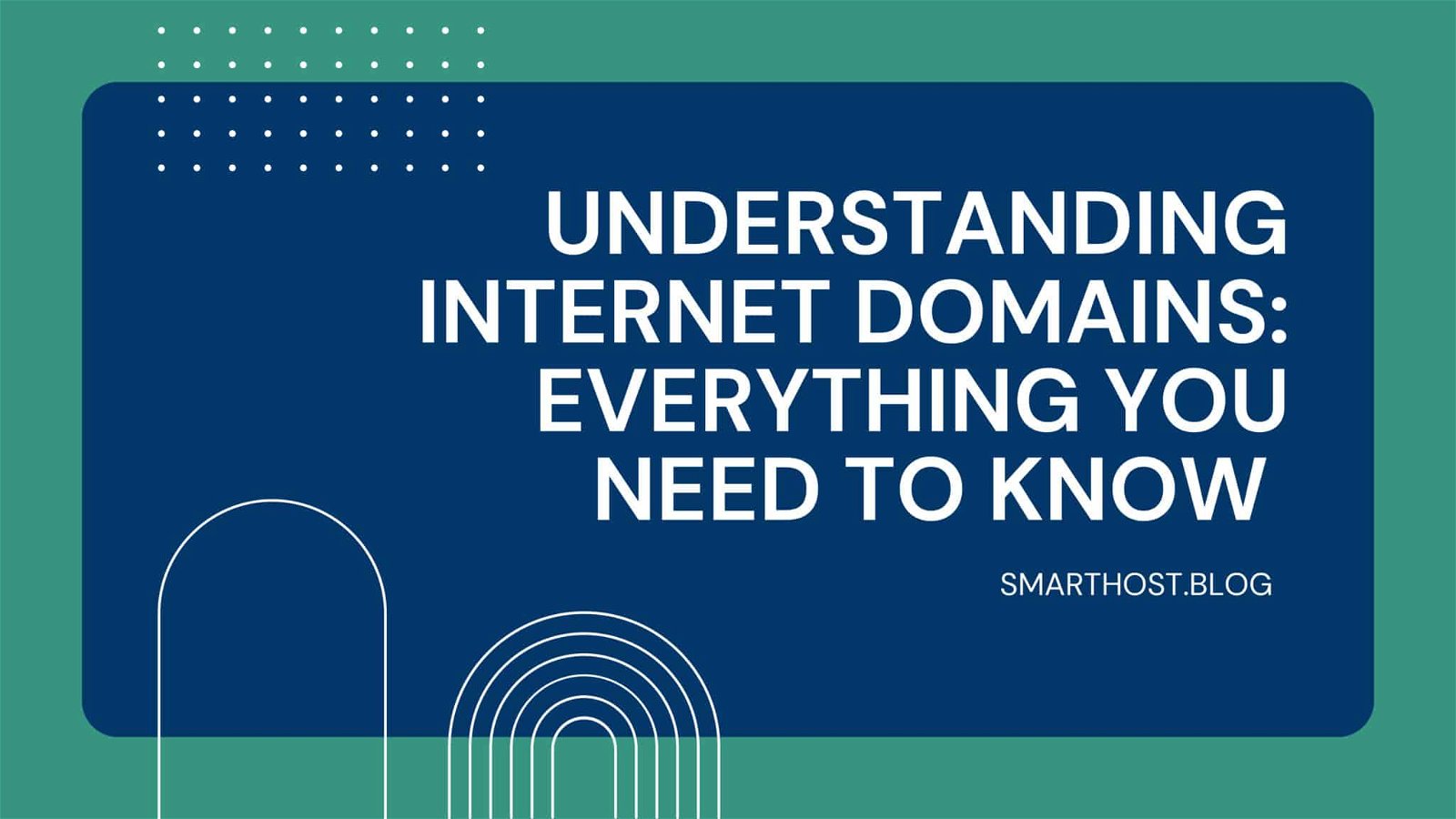 In this image, a blog post is being presented that provides information on understanding internet domains.
