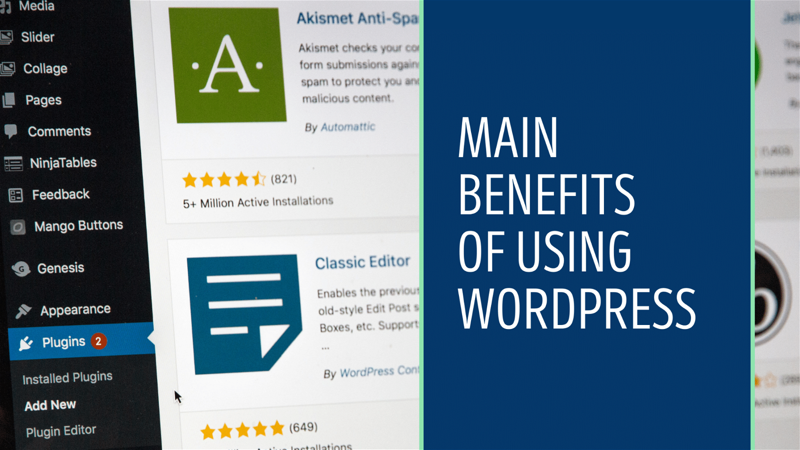 Akismet is a plugin for WordPress that checks form submissions against spam to protect users from malicious content.