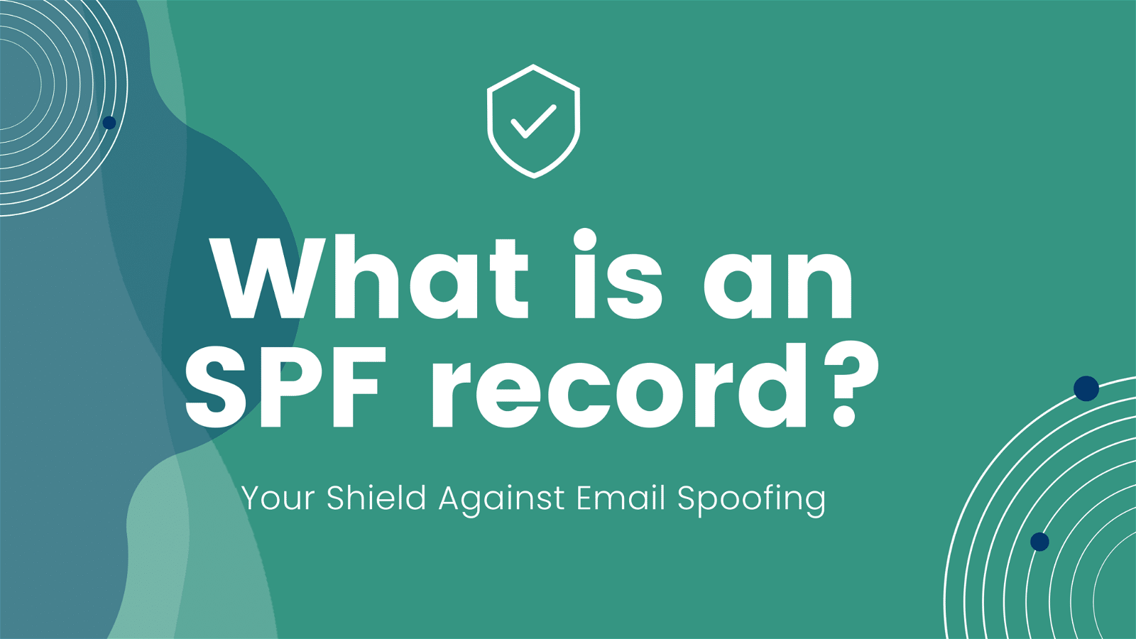 This image explains how an SPF record can be used to protect against email spoofing.