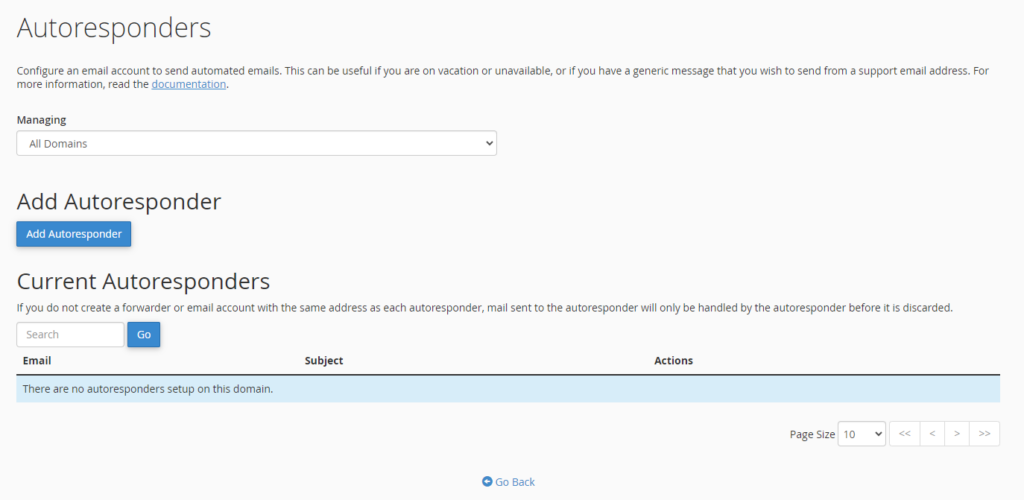 The image is showing a user interface for setting up an automated email system to send messages when the user is unavailable.
