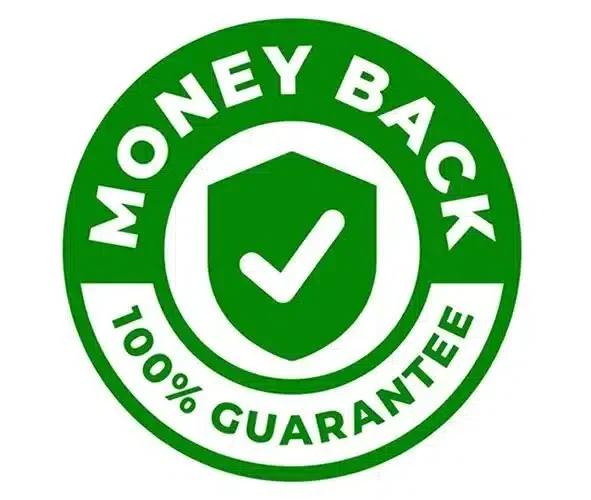 Smarthost Money Back Guarantee logo.